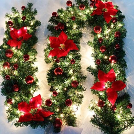 Lot 2 Guirlandes Vigne Naturelle 460 Cm – Décoration Noël, Mariage, Maison & Jardin DIY – Ambiance Champêtre Festive