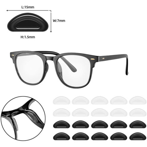 Noir Lunettes Retainer Set - 2 Pièces Cordons à Lunettes En Silicone