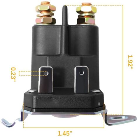 Jodriva Relais Solénoïde De Démarreur 12V – Compatible Tondeuses Bobcat, Snapper, MTD, Murray, Trombetta