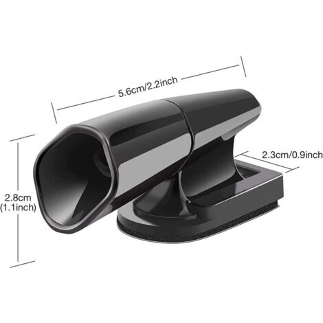 Pizsieat Lot 6 Sifflets Anti-Gibier Voiture Noir - Avertisseur Cerfs & Animaux Sauvages Universel Pour Auto, Moto, SUV, ATV