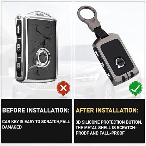 Porte-clés Métal VOLVO - Modèles C40, S60, S90, V60, V90, 144, 123, 240, 245 - Neuf