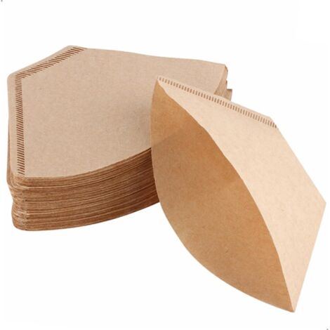 SURENHAP cône de filtre à café Papier filtre à café jetable, 100 pièces SURENHAP cône de filtre à café Papier filtre à café jetable, 100 pièces