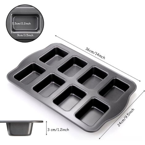 KitchenCraft Mini moules à pain antiadhésifs, 7 x 4,5 cm (lot de 4 KitchenCraft Mini moules à pain antiadhésifs, 7 x 4,5 cm (lot de 4