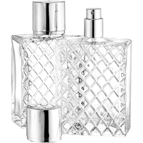 VASANA Lot De 3 Flacons Vaporisateurs Vides En Verre Ambré Forme Gourde 100ml - Pour Parfum Et Soins Visage