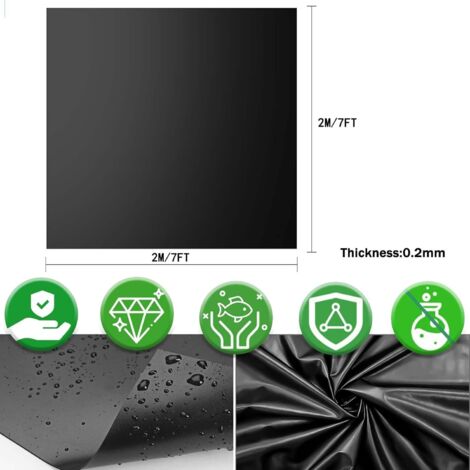 Grand Revêtement De Bassin Résistant Aux Déchirures - 3 M X 6 M - Membrane Durable Pour Jardins