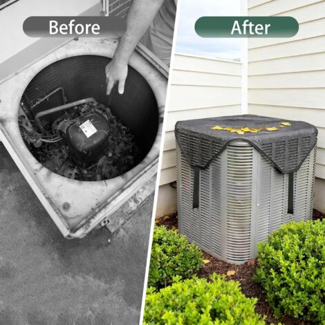 Housse De Climatiseur Hiver ,Housse Climatiseur Fenêtre Imperméable,Protection Avec Fermetures Reglables Pour Unite Exterieure Condenseur Central 92389080