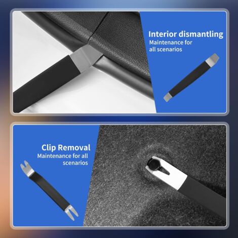 ZPSNDP Outils Et Dépannage, Clips Voiture Outil Demontage Garniture, 3pièces Pince A Degrafer, Pour Garniture De Porte De Voiture Et Tableau De Bord De Panneau Outillage à Main (1