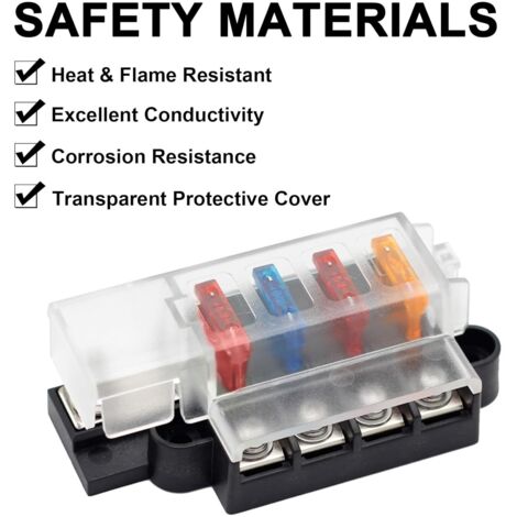 Kit D'assortiment De Fusibles Pour Camping-car, Kit D'assortiment De Fusibles Pour Voiture - Jeu De 50 Fusibles Automatiques De Taille Moyenne,Facile à Appliquer, Comprend Une Boîte De Rangement, Un K