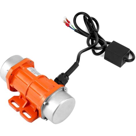 QWORK® Moteur de vibration monophasé, 60W 220V, petit moteur vibrateur