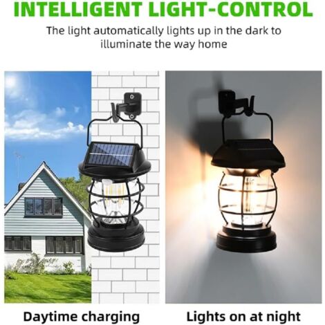 Lot De 2 Lampes Solaires Citrouille Halloween - 16 LEDs, 8 Modes, Étanches IP65 - Décoration Extérieur Jardin - 6