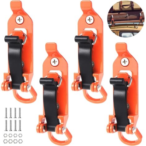 Kit De 4 Supports De Pelle Pour Galerie De Toit - Métal Et Caoutchouc, Modèle 1BCW-SM-02, Neuf