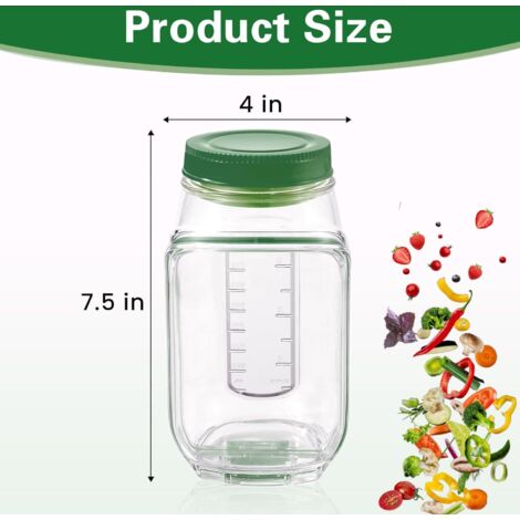 Dosette à Salade Portable Avec Compartiment Sauce - 300 Ml, Ouverture Latérale, Superposition Verticale - Pour Déjeuner, Fruits, Repas à Emporter