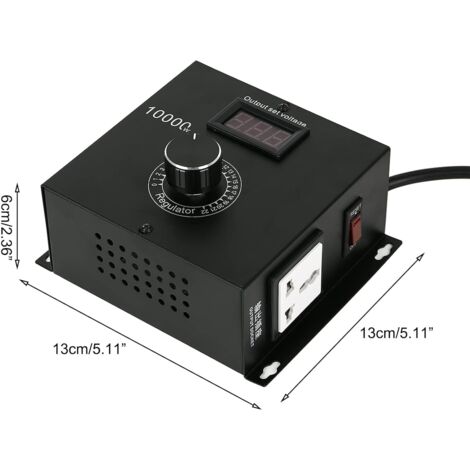 Régulateur De Tension 8000W AC 0-220V Haute Puissance – Variateur Vitesse Moteur, Dimmer & Chauffage