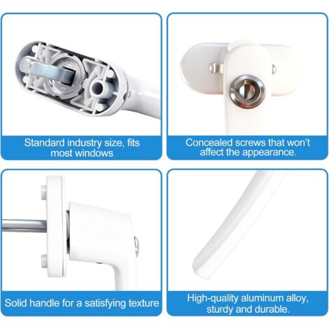 Lot De 20 Clips De Fixation Pour Poignée De Porte Et Fenêtre - Référence 4138439, 11100222, Métal, Installation Facile