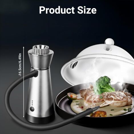 Pistolet à Fumée Zaanu Pour Cocktails - Machine à Bulles De Fumée Portable USB Pour Boissons, Vin Et Viande