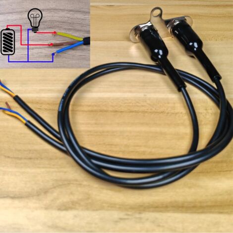 Interrupteur Moto LED 5A/12V étanche - Bouton Marche/arrêt Verrouillable Pour Guidon