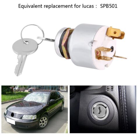 Bouton Démarrage Jouet Interrupteur Démarrage à Clé 12V Pour Voiture électrique Enfant – Pièce De Remplacement – 3 Bornes