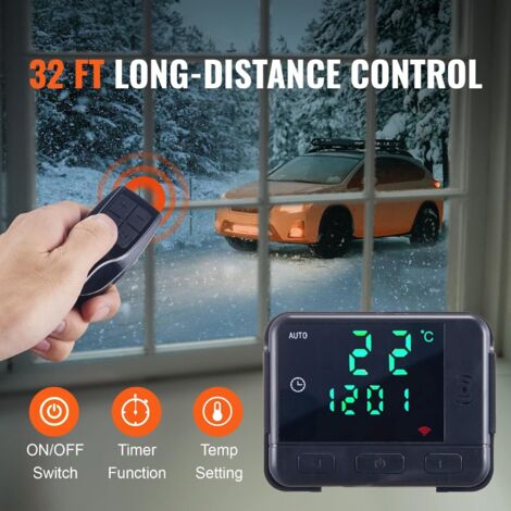 Chauffage Voiture 12V/24V - Défrosteur Rapide Et Réchauffeur D'habitacle - Rechargeable, Pour SUV, Camion, Berline - 13