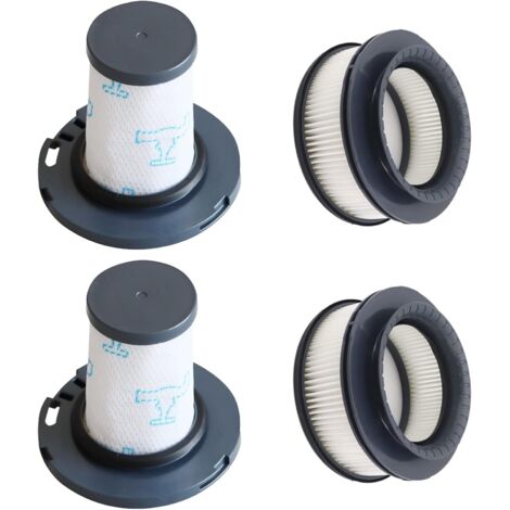 4 Pièces HEPA Filtre de Rechange Ensemble d'accessoires pour Aspirateur Rowenta X-Force Flex 11.60 14.60 15.60 Animal RH9878 RH9898 RH9958 RH99F1 (Remplacement ZR009007 ZR009008) Bluedeer