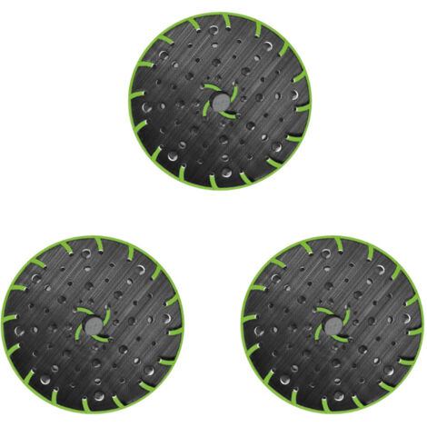 3 plateau de ponçage souple pour ponceuse excentrique Festool 150 mm –Filetage De Raccordement M8,Compatible Avec pour Festool Rotex RO, ETS 150 Etc,Patin de ponçage