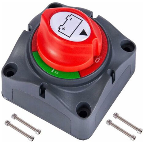 Missdong – Interrupteur isolateur de batterie étanche 275A – Coupe circuit 12V-48V pour voitures et bateaux – Commutateur de déconnexion
