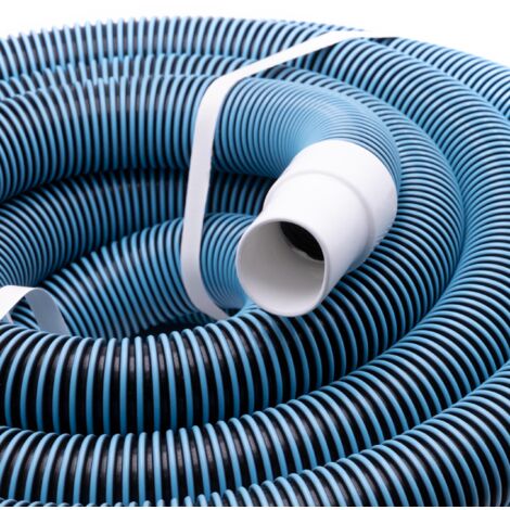 Vhbw – Tuyau d'aspiration flexible pour piscine 11m – Raccord 38mm – Résistant au chlore et aux UV – Compatible skimmer et aspirateur