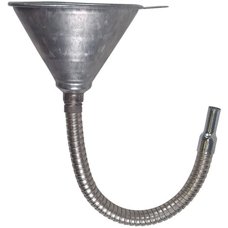 Entonnoir métal, avec flexible métallique, diamètre 14,5 mm - AUTOBEST