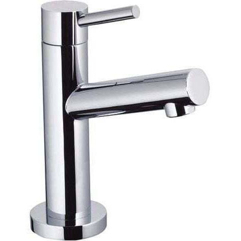 Eurosanit – Robinet de lave-mains avec bec bas fixe – Finition laiton – Aérateur mousseur M18x100 – Têtes à disques céramiques 1/4 tour