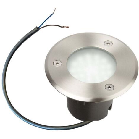 Lumihome – Spot encastrable extérieur led 500 lumen 3000K – IP65 – Diamètre 10 cm – Inox – Pour béton armé (1/5)