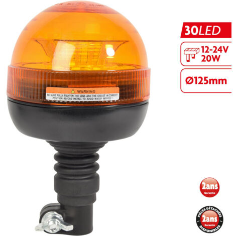 Gyrophare LED sur tige Homologué 12V - 24V (1/6)