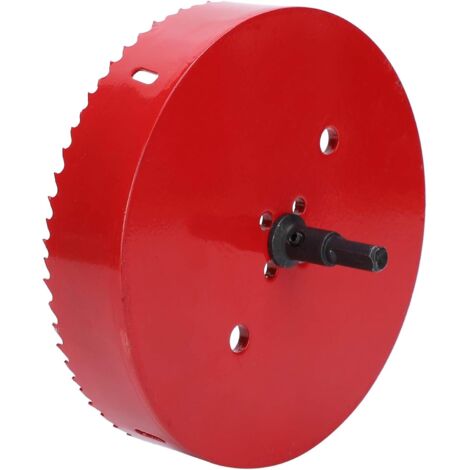Scie Cloche Bi-métal HSS M42 160 Mm - Avec Tige - Rouge - KAIKONGQ01-160