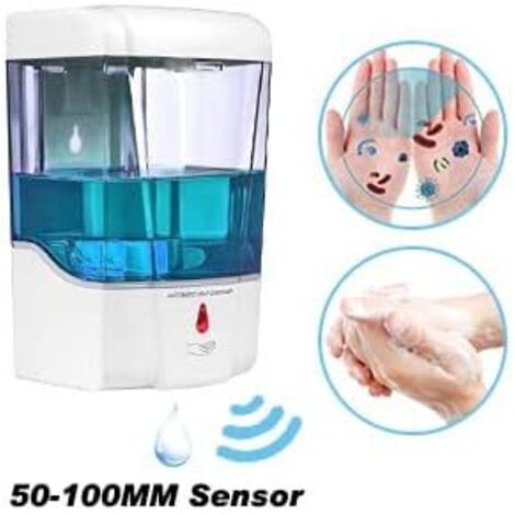 Distributeur De Savon Automatique Sans Contact 700ml Mural - Modunful Anti-Fuite Pour Cuisine, Salle De Bain Et Espaces Commerciaux