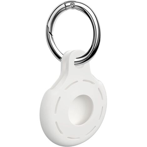 Coque de Protection en Silicone Compatible avec AirTags 2021, Housse Complète Antichoc Anti-Rayures avec Porte-clés, pour Colliers d'animaux, Portefeuille, Clés (1/5)