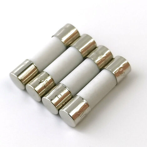 20 Pièces Fusibles Céramiques Temporisés 250V 10A - 4x11mm Fils Axiaux - Marque Uxcell