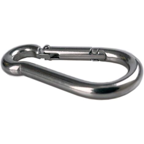 Mousqueton Acier KONG – Large, Forme Ronde, à Serrure Torsadée, Escalade