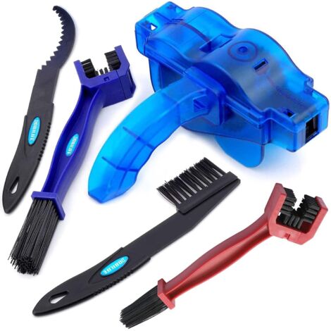 Bike Chain Cleaner Kit Nettoyage Velo 5 pièces Nettoyeur de Chaîne De Vélo pour Tous Les Types de Vélos pour Chaîne / Pneus / Pignon / Roue de Cyclisme/Taches (1/5)