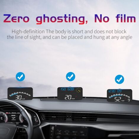 Compteur De Vitesse GPS HUD Pour Voiture - Affichage Tête Haute Avec Alarme, Boussole Et Détection De Fatigue - 9