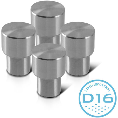 STAHLWERK Boulon de serrage D16 mm pour tables de soudure et plaques perforées, jeu de 4 pièces