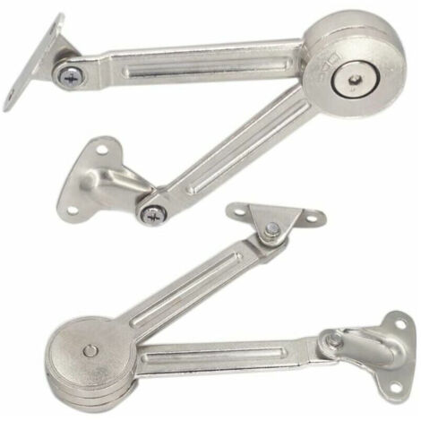 Rwoythk – Charnières de support réglables pour meuble – Alliage de zinc – Angle d'ouverture 75°/90°/110° – Installation facile – Lot de 2 pièces (1/7)