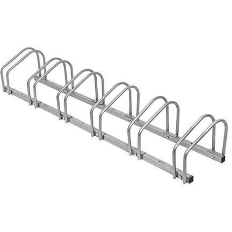 Support vélo au sol pour 6 vélos Montage au sol et mural avec largeur de pneu 35-55 mm Support multiple Bike Stand (pour 6 vélos) NAIZY (1/5)