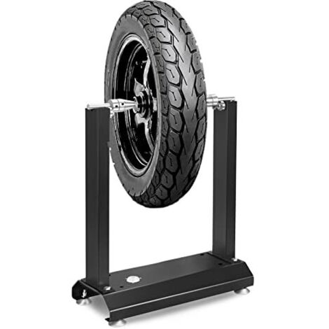 Naizy – Équilibreur de roue de moto avec cônes réglables – Support de centrage noir – Matériau fer galvanisé – Compatible pneus jusqu'à φ80cm (1/5)