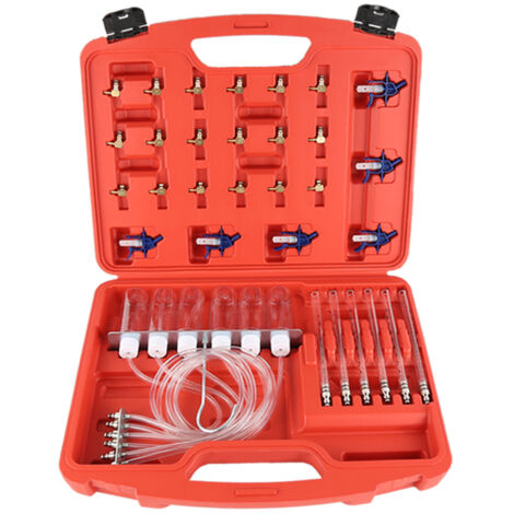 36pcs Injecteur diesel Testeur de rampe commune Les injecteurs vérifient le débit de retour, Kit Test Débit Pour Injecteur à Rampe Commune (1/5)