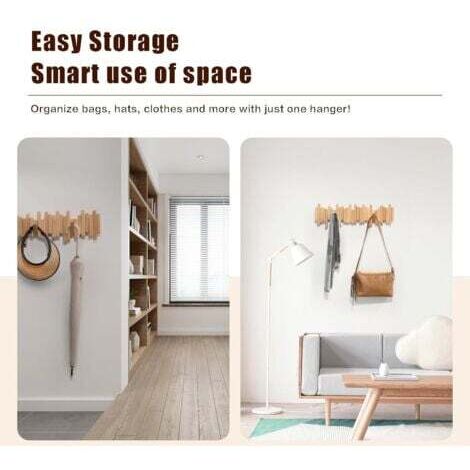 Porte-manteaux Mural Danois Bois Et Métal Design Vintage | Kaufen Auf