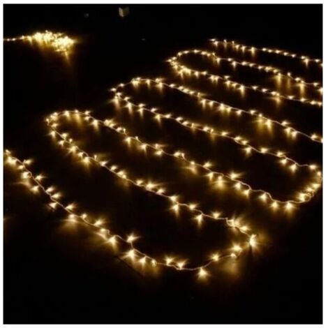 Guirlande Lumineuse Extérieure 100 M 600 LED Blanc Chaud – Noël Jardin Maison, 8 Modes, Minuterie & Télécommande