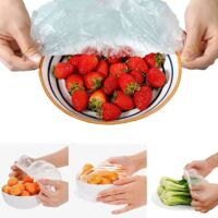 200 Pièces Sacs De Stockage Frais, Couvercle De Sécurité Alimentaire Réutilisable De La Série Alimentaire, Pour La Conservation Des Légumes Ou Le Stockage Des Aliments Ménagers