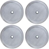Lot de 4 filtres réutilisables en acier inoxydable 304 pour cafetière à piston – Maille fine 100 points – Compatible 8 tasses