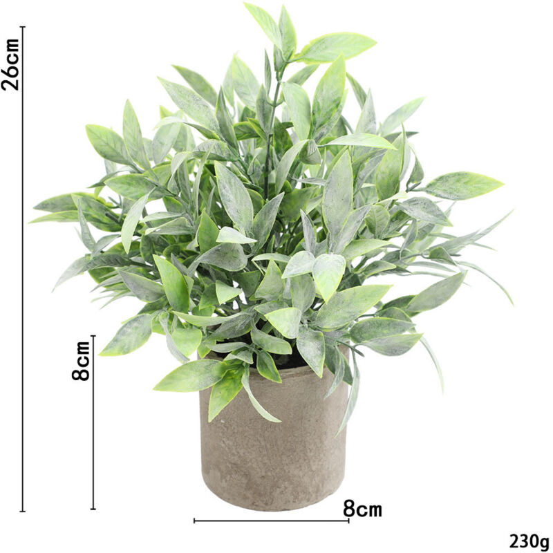 FAUSSES PLANTES VERTES riches en plastique en pot pour la décoration