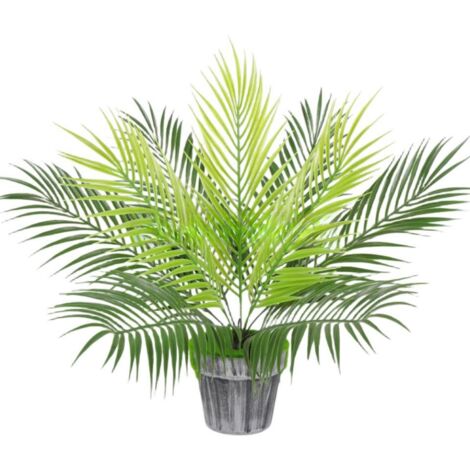 Grande Plante Artificielle de 51 cm en Pot - Palmier Décoratif Faux, Décoration d'Intérieur Verte sans Arrosage