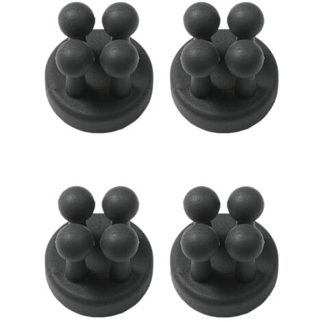 Lot de 4 Crochets Adhésifs Mural - Pour Rasoir et Brosse à Dents - Organisation Salle de Bain sans Perçage