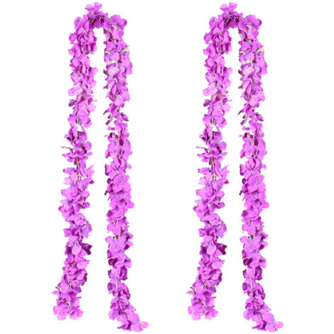 2 Fleurs Artificielles Suspendues - Décoration de Plafond et Porche, Fausses Fleurs Tombantes sans Entretien (1/4)